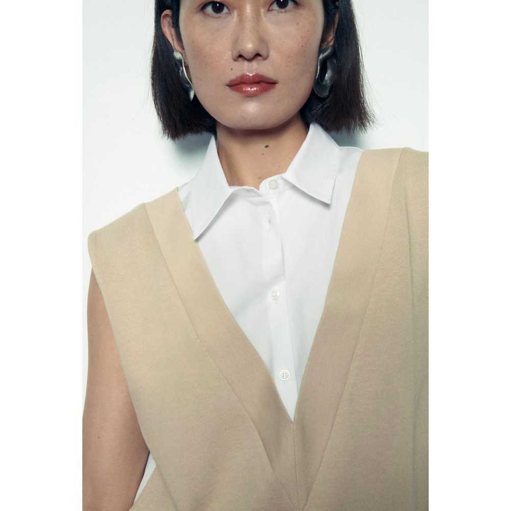 Zara Contrasting Shirt Dress  Size S - image 5