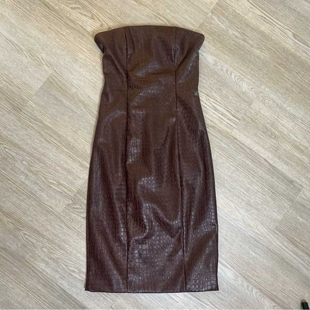Chocolate snake skin dress - image 2