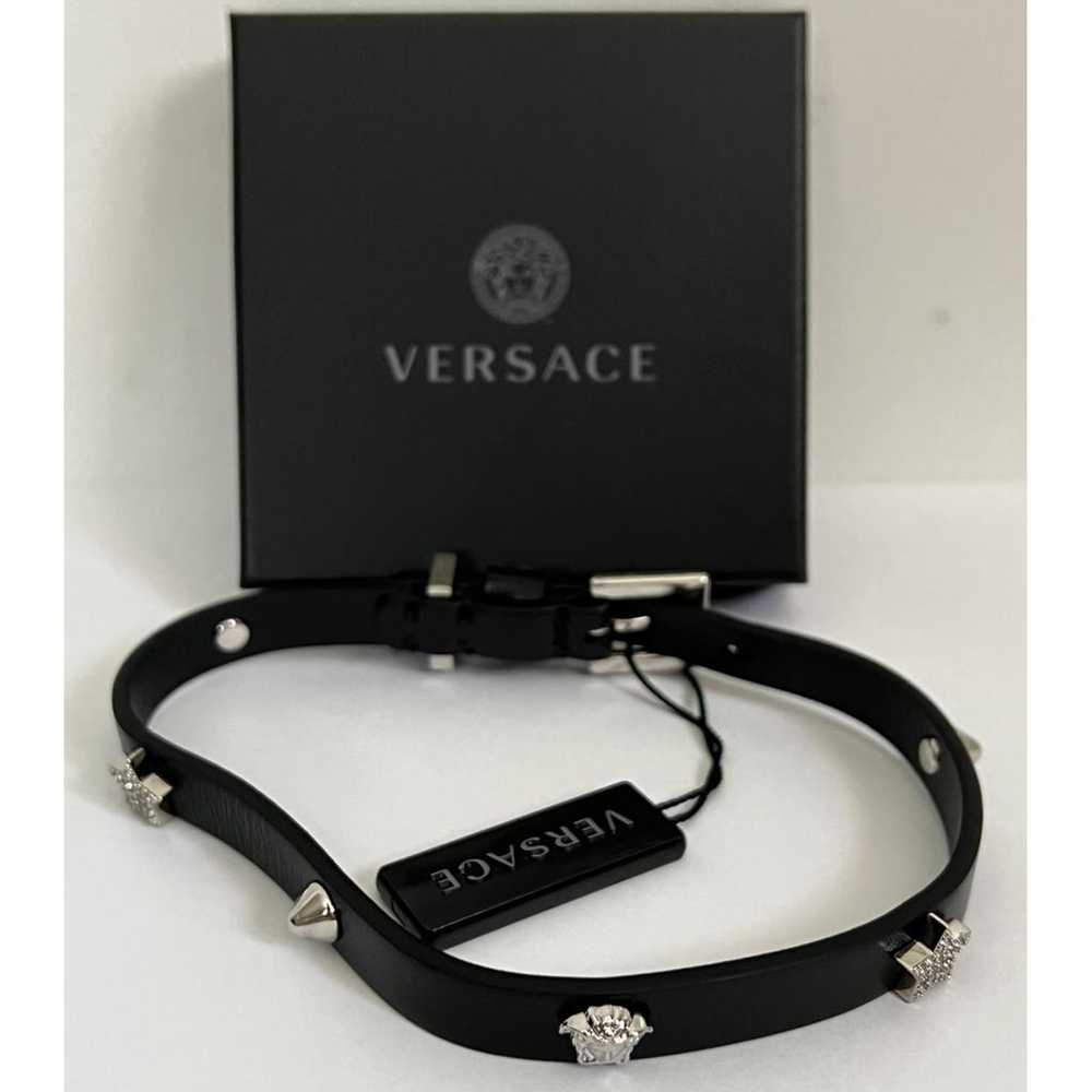 Versace Medusa leather necklace - image 8