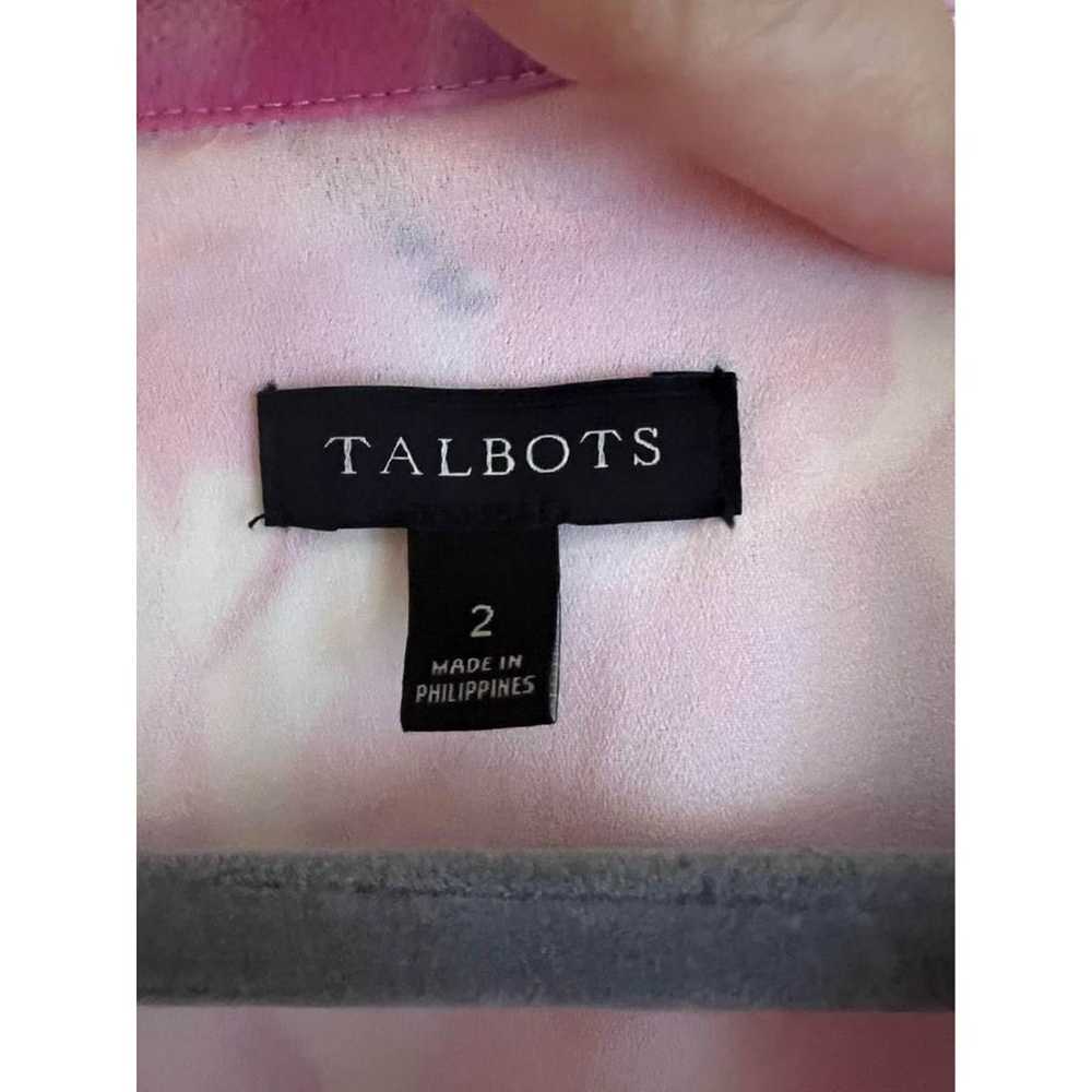 Talbots Pink Floral Flutter Sleeve Dress Size 2 - image 3
