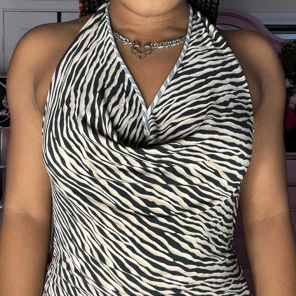 Zebra Mini Dress - image 2