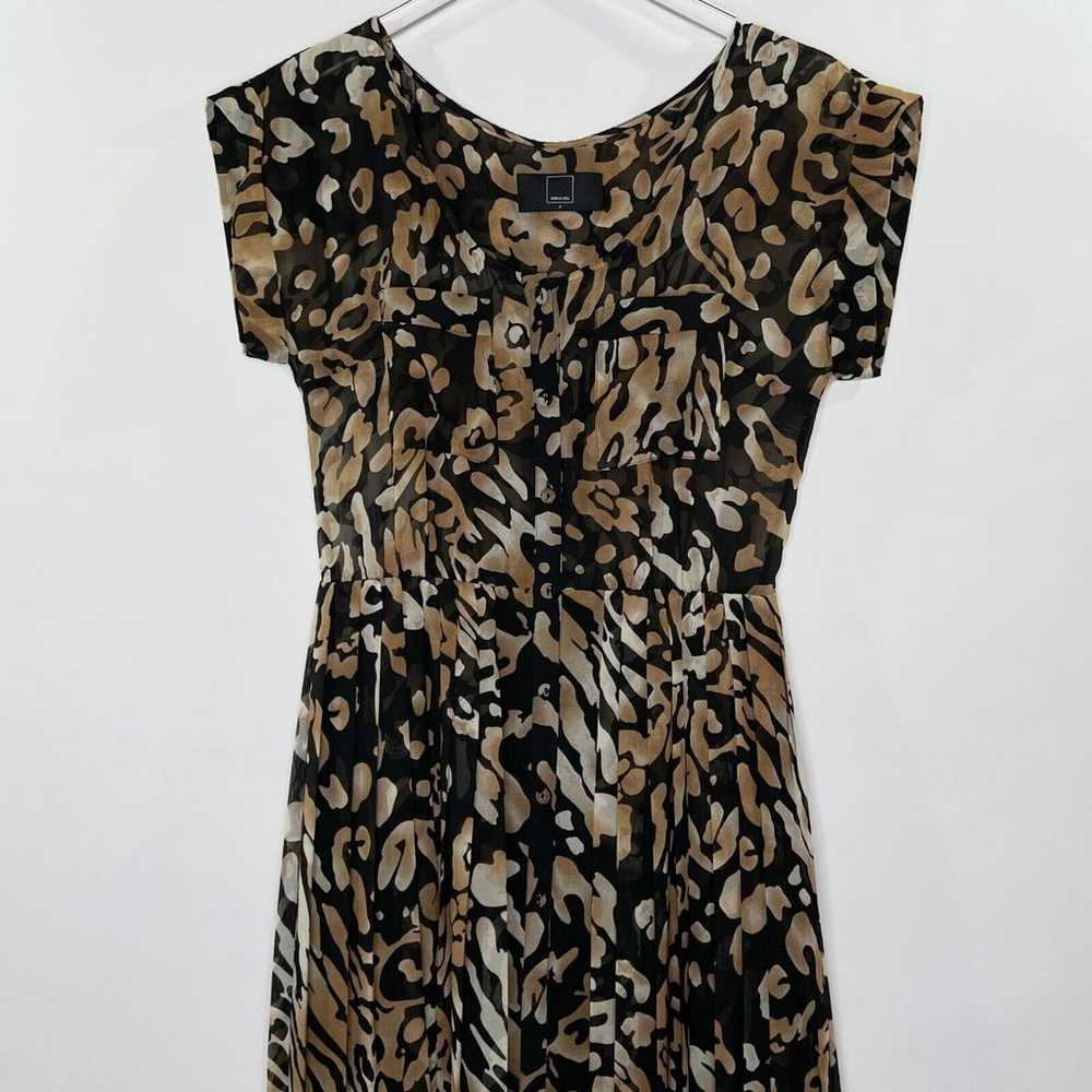 Dolce Vita S Fresia Leopard Pleated Maxi Dress Sh… - image 5