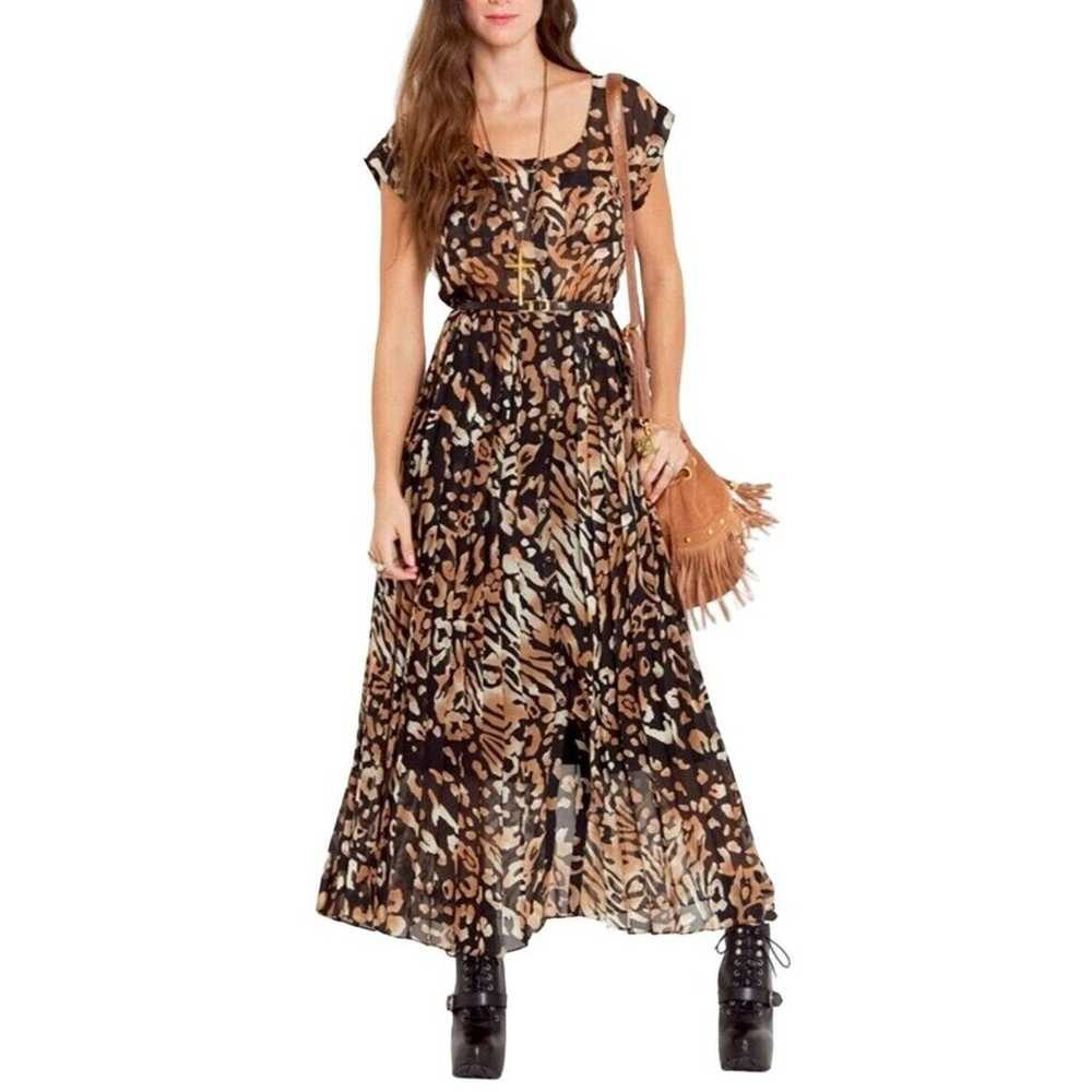 Dolce Vita S Fresia Leopard Pleated Maxi Dress Sh… - image 8