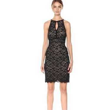 Nightway | Lace Short Banded Cocktail Dress Size 4 - image 1