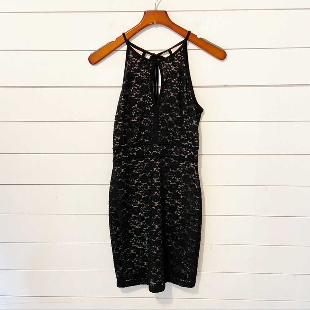 Nightway | Lace Short Banded Cocktail Dress Size 4 - image 3