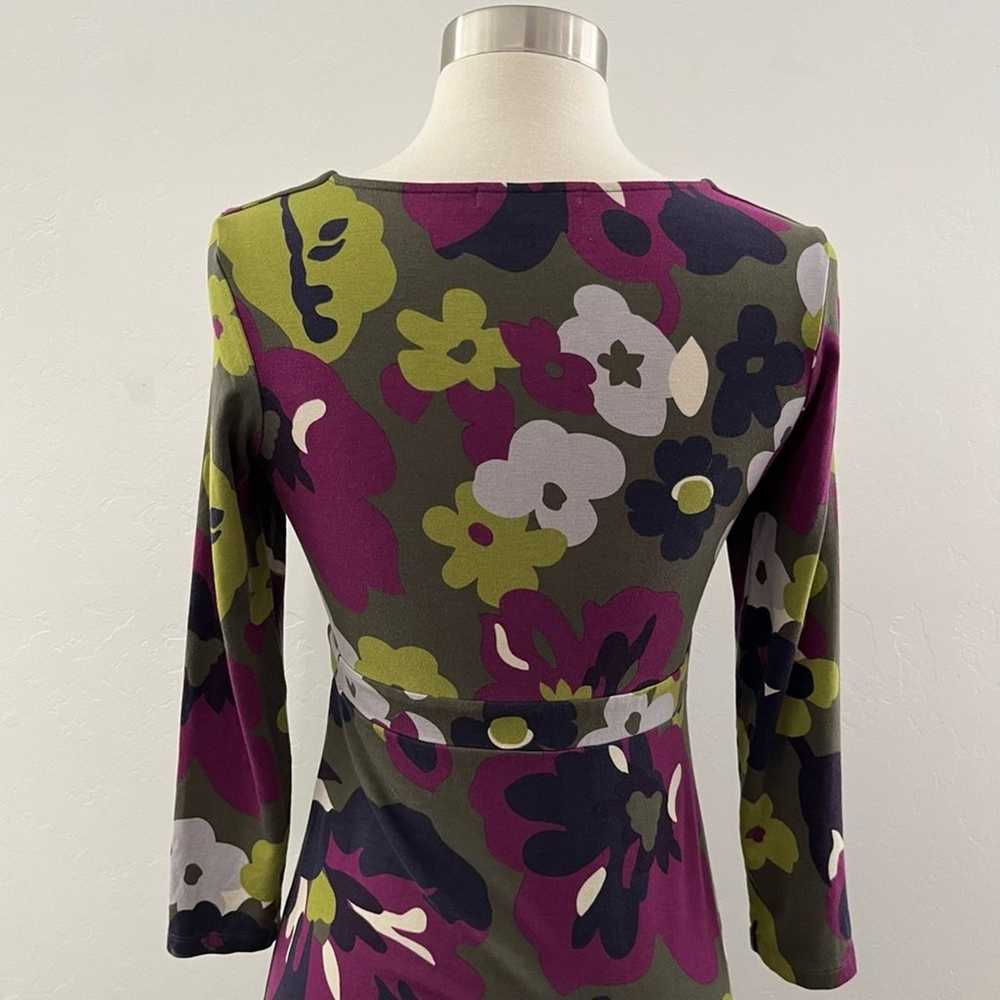 Boden Retro Poppy Floral Print Jersey Dress Modes… - image 10