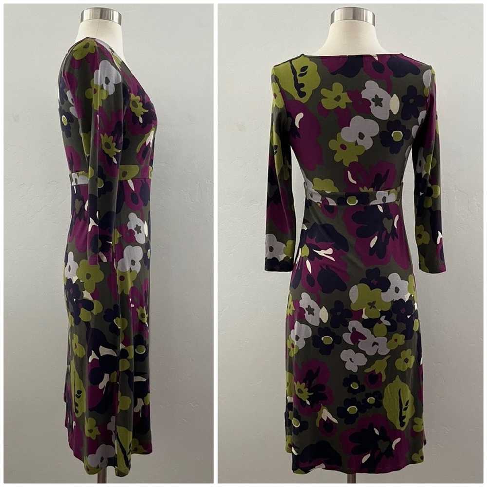 Boden Retro Poppy Floral Print Jersey Dress Modes… - image 2