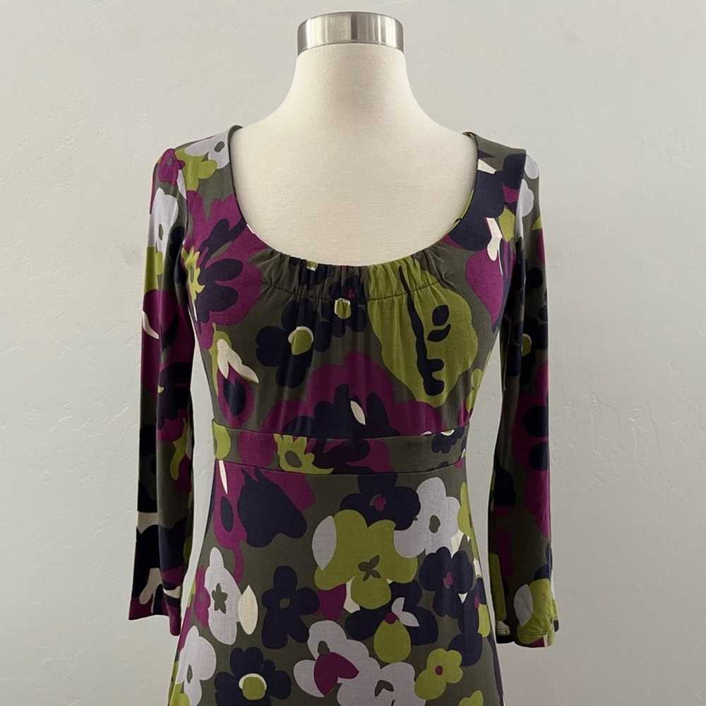 Boden Retro Poppy Floral Print Jersey Dress Modes… - image 4