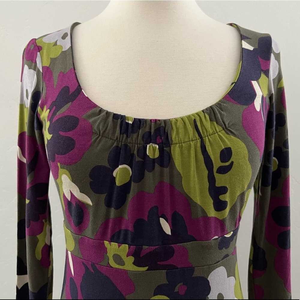 Boden Retro Poppy Floral Print Jersey Dress Modes… - image 5