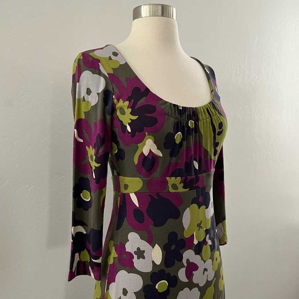 Boden Retro Poppy Floral Print Jersey Dress Modes… - image 6