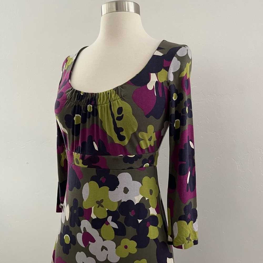 Boden Retro Poppy Floral Print Jersey Dress Modes… - image 7