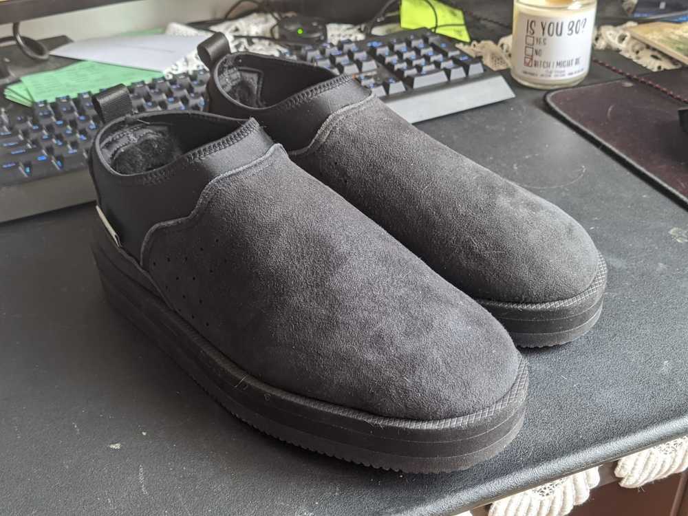 Suicoke BNIB 10 Black Shearling Lined Slippers - image 1