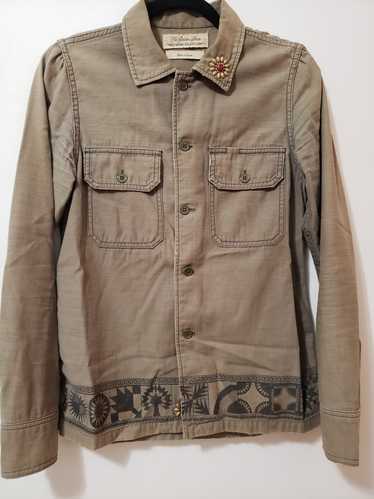 Remi Relief - Embroidered Military Shirt - Olive
