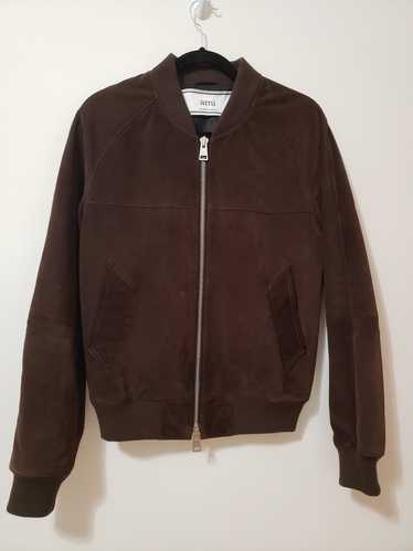 AMI Paris Ami Alexandre Mattiussi Suede Jacket - C