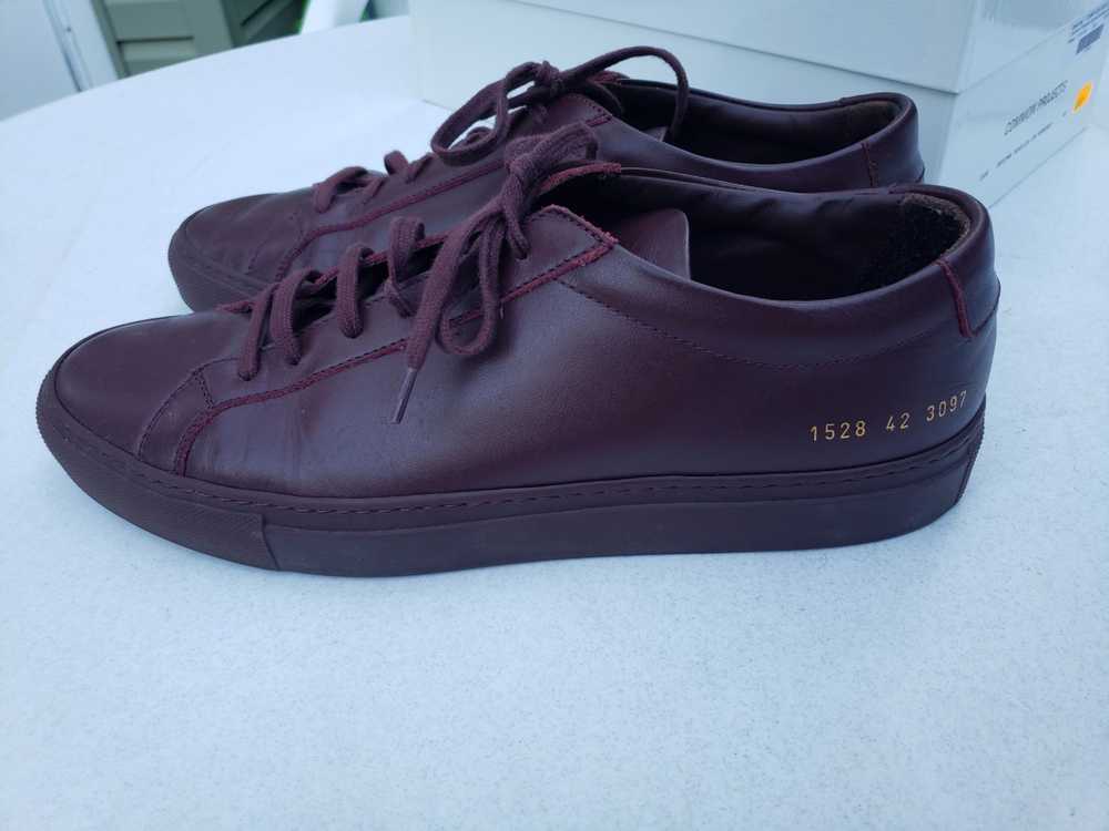 Common Projects Low Bordeaux Achilles Sneakers - image 3