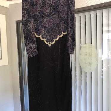 Scott McClintock Women's Dress Small Black Velvet… - image 1