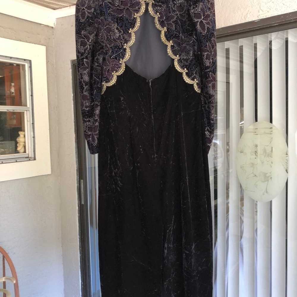 Scott McClintock Women's Dress Small Black Velvet… - image 4