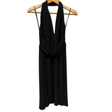 LAUNDRY BY SHELLI BLACK HALTER DRESS KNEE LENGHT … - image 1