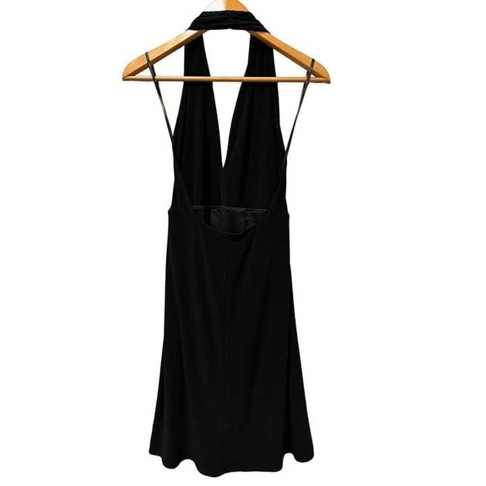 LAUNDRY BY SHELLI BLACK HALTER DRESS KNEE LENGHT … - image 2