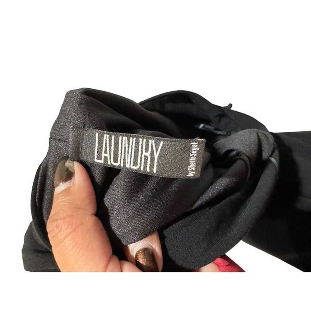 LAUNDRY BY SHELLI BLACK HALTER DRESS KNEE LENGHT … - image 3