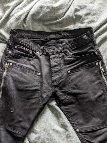 Mr. Completely - Black denim zipper pants