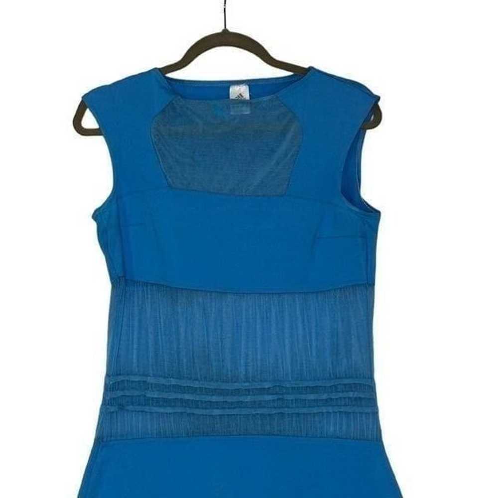 Adidas Blue Mesh Cut Out Sleeveless Tennis Dress … - image 3