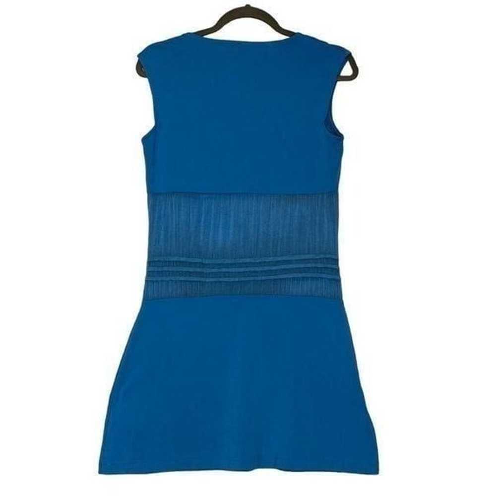 Adidas Blue Mesh Cut Out Sleeveless Tennis Dress … - image 5