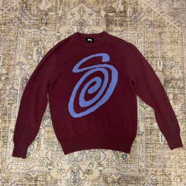 Stussy Curly Logo Sweater outlet Sz M