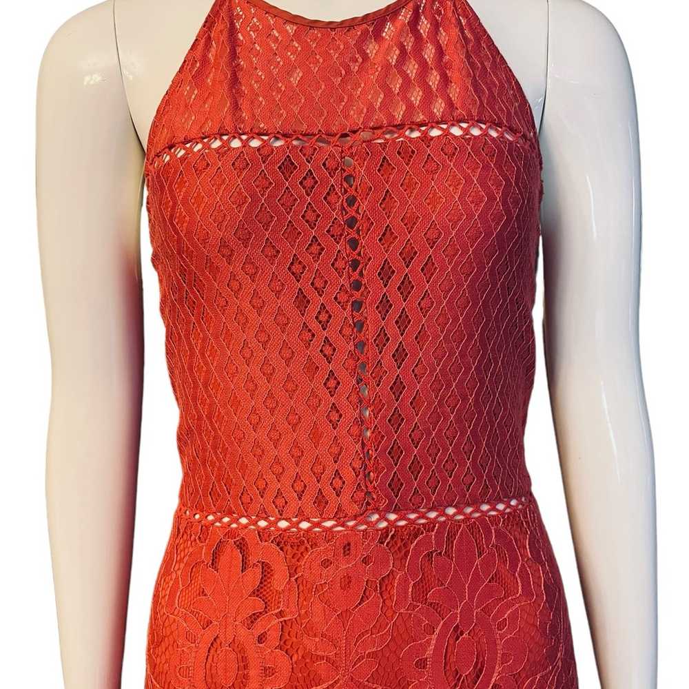 Parker Tulum Halter Midi Dress sz Large - image 2