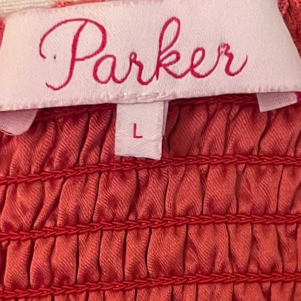 Parker Tulum Halter Midi Dress sz Large - image 7