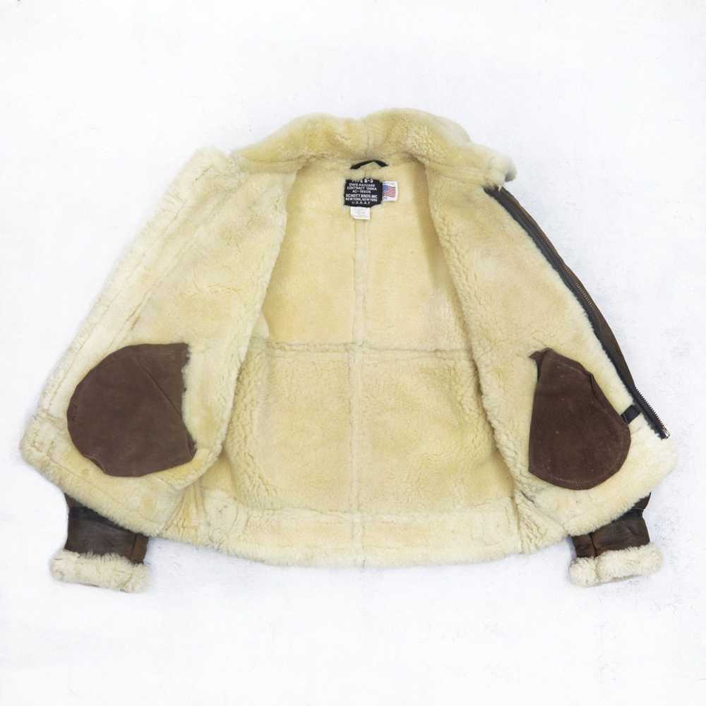 Schott × Sheepskin Coat × Vintage SCHOTT Leatherc… - image 2