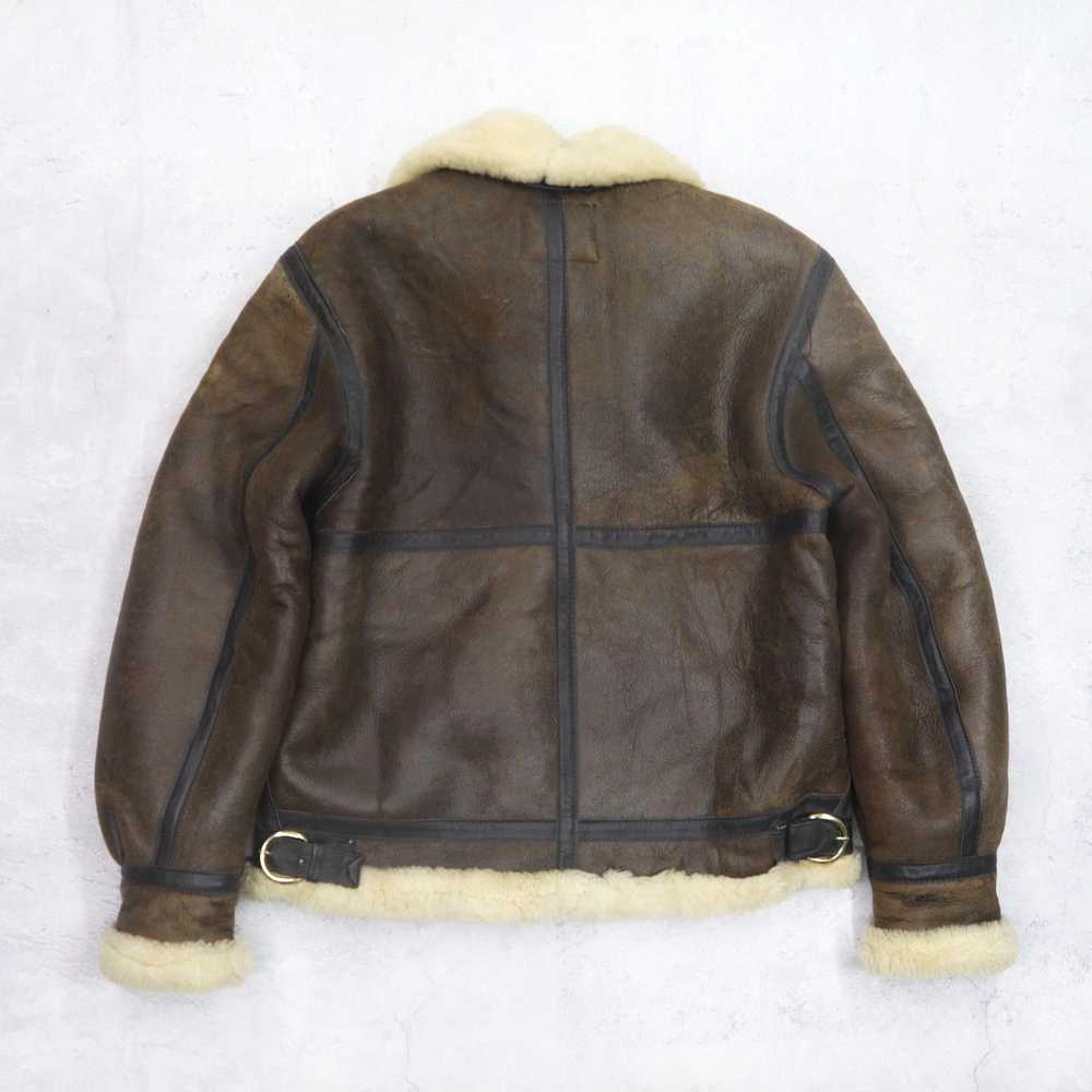 Schott × Sheepskin Coat × Vintage SCHOTT Leatherc… - image 5