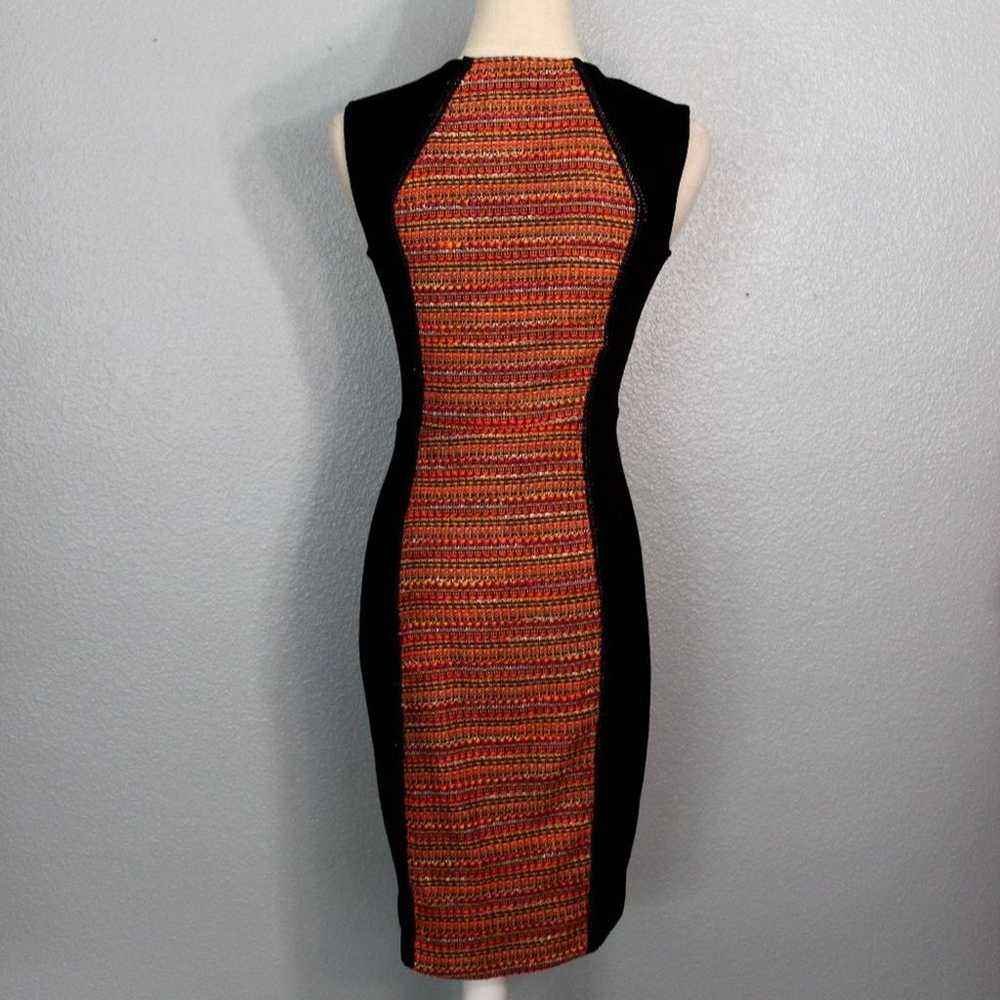 Rachel Roy Orange Tweed Panel Bodycon Sheath Dres… - image 5