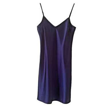 Trina Turk 100% Silk Satin Mini Dress Purple Size… - image 1