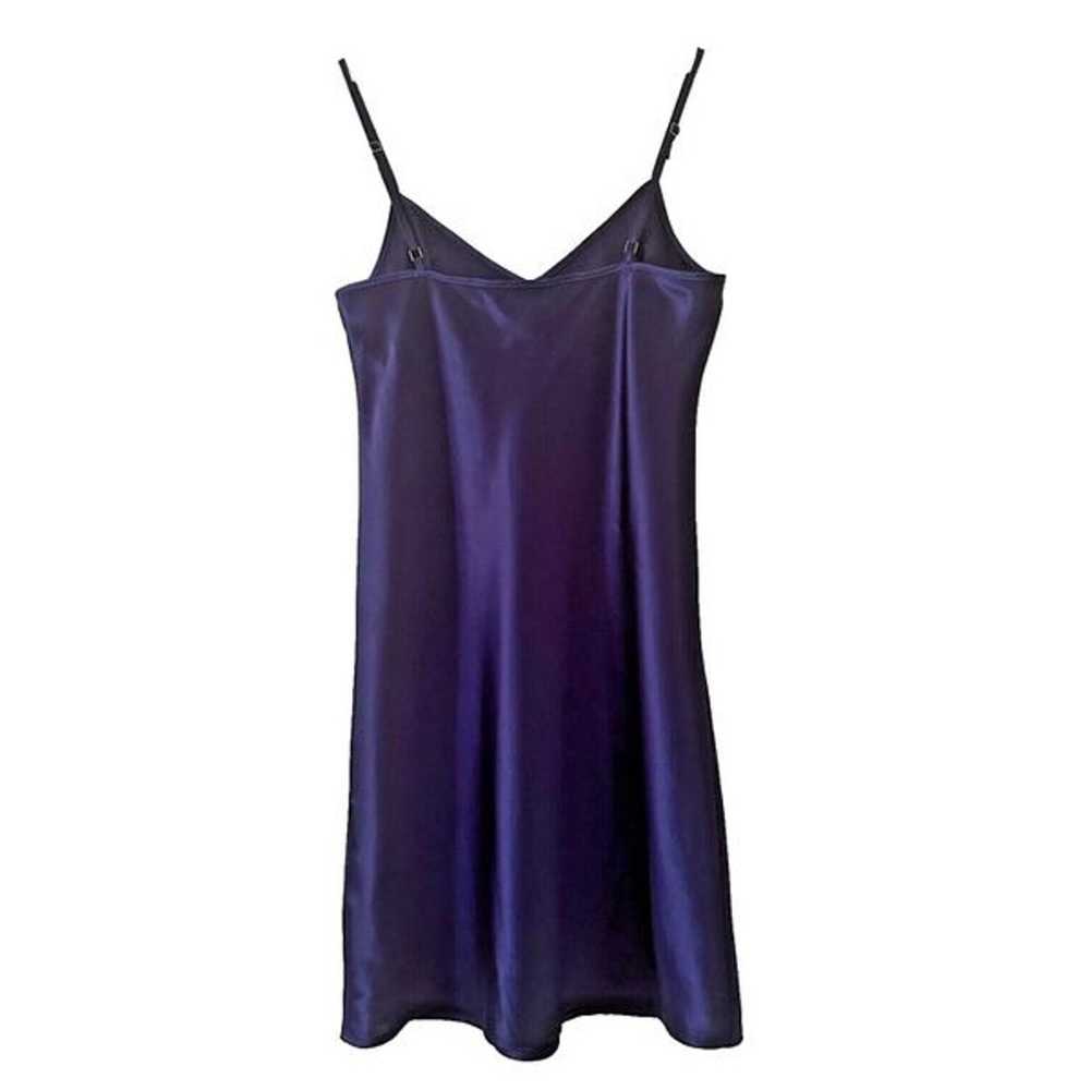 Trina Turk 100% Silk Satin Mini Dress Purple Size… - image 2