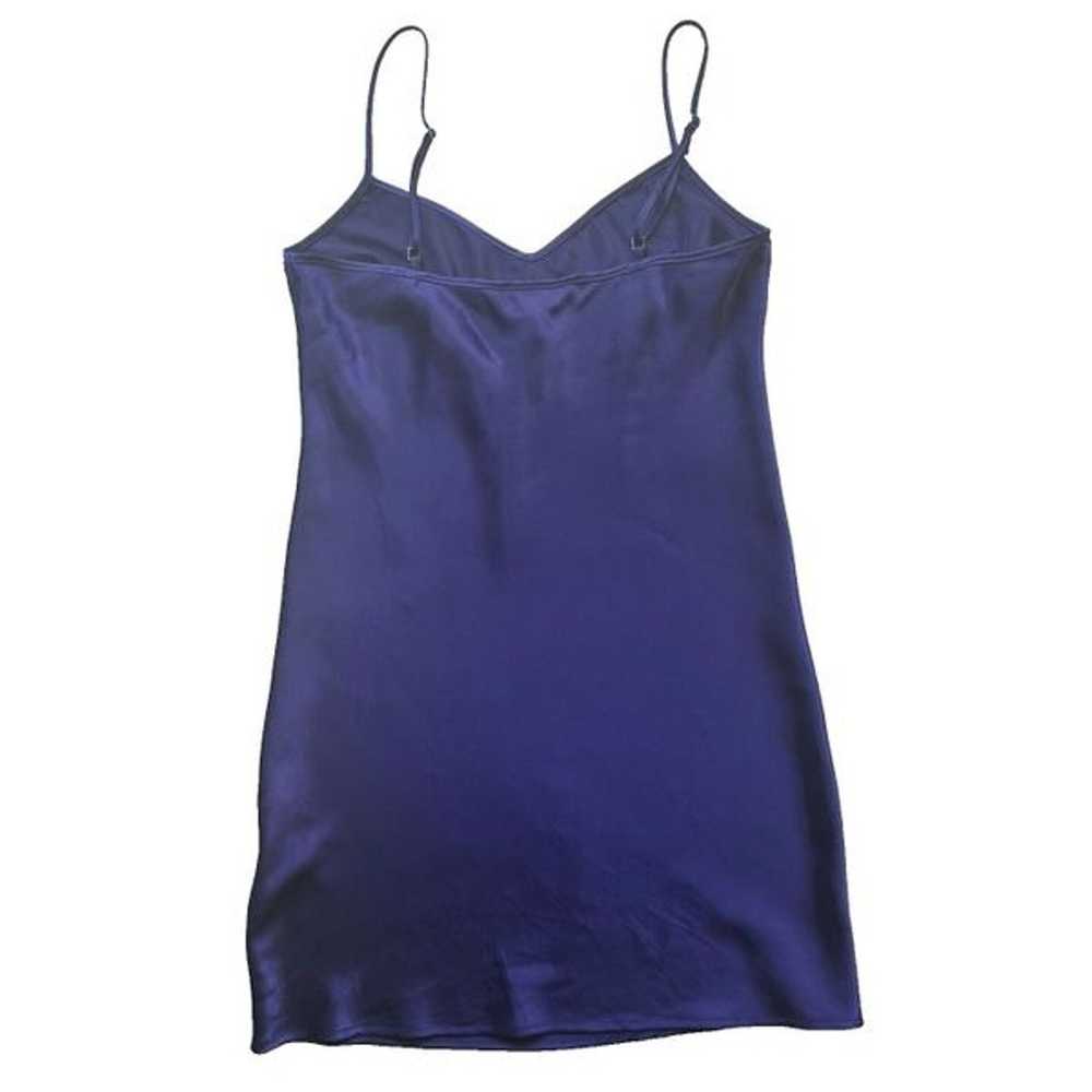 Trina Turk 100% Silk Satin Mini Dress Purple Size… - image 4