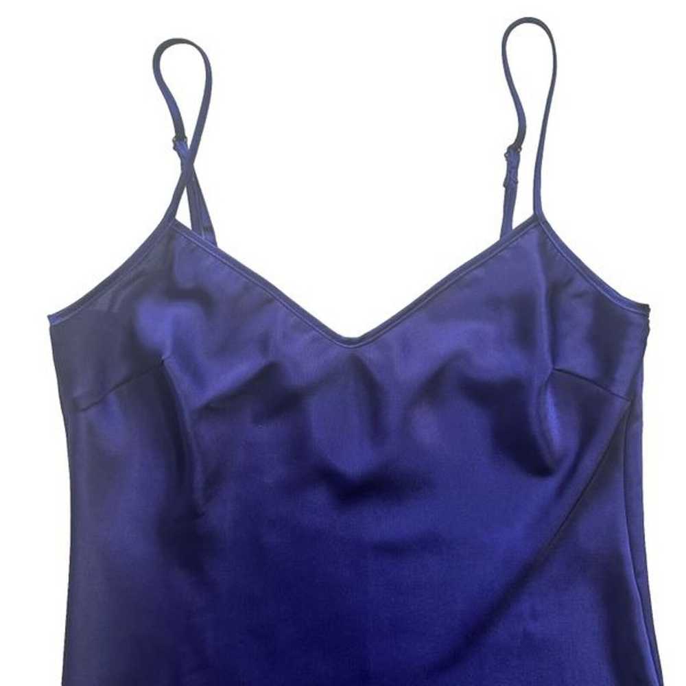 Trina Turk 100% Silk Satin Mini Dress Purple Size… - image 6