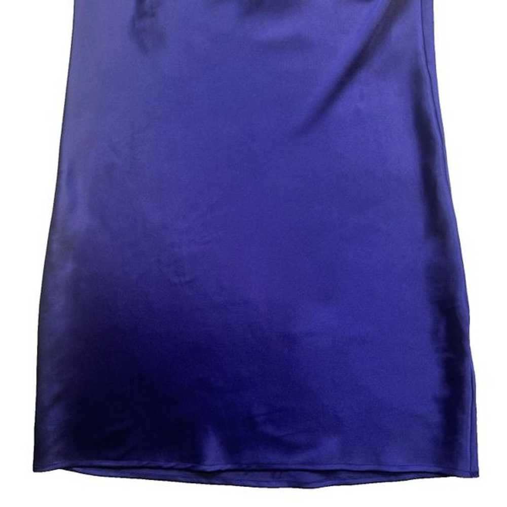Trina Turk 100% Silk Satin Mini Dress Purple Size… - image 7