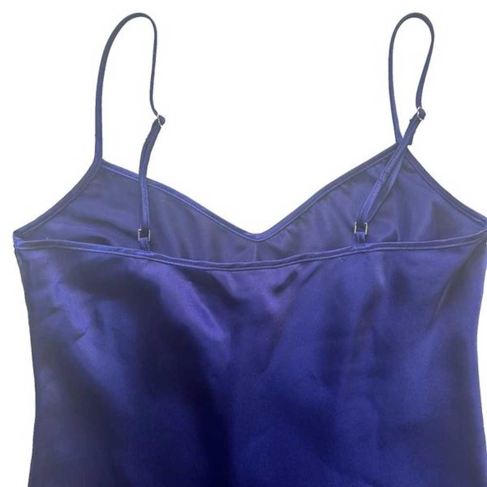 Trina Turk 100% Silk Satin Mini Dress Purple Size… - image 9