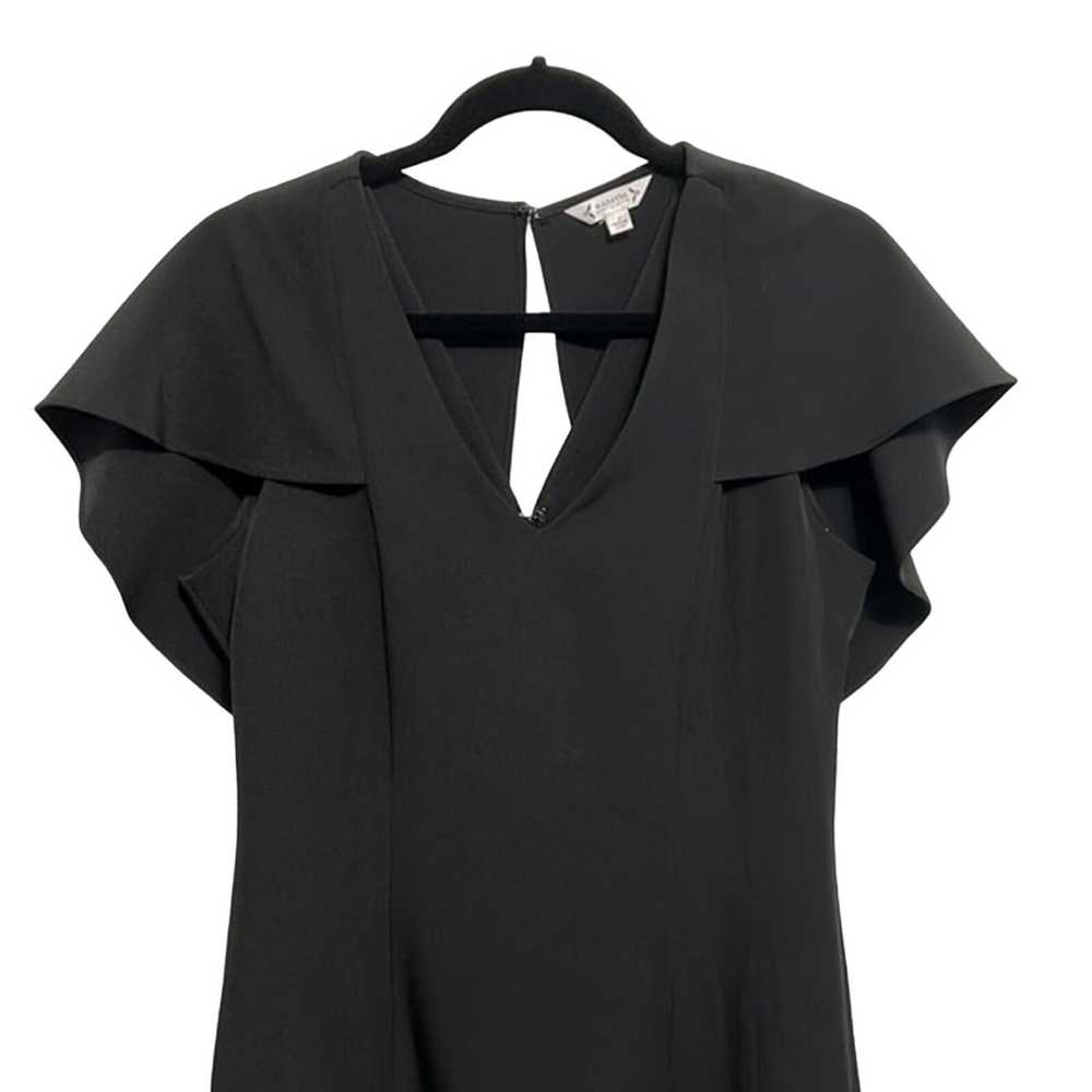 Nanette Lepore Black Sheath Flutter Sleeve Dress … - image 2
