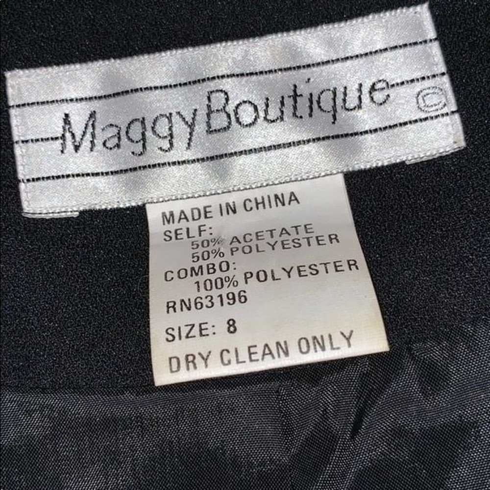 VTG 90s Maggy Boutique tuxedo dress/jewel buttons - image 7