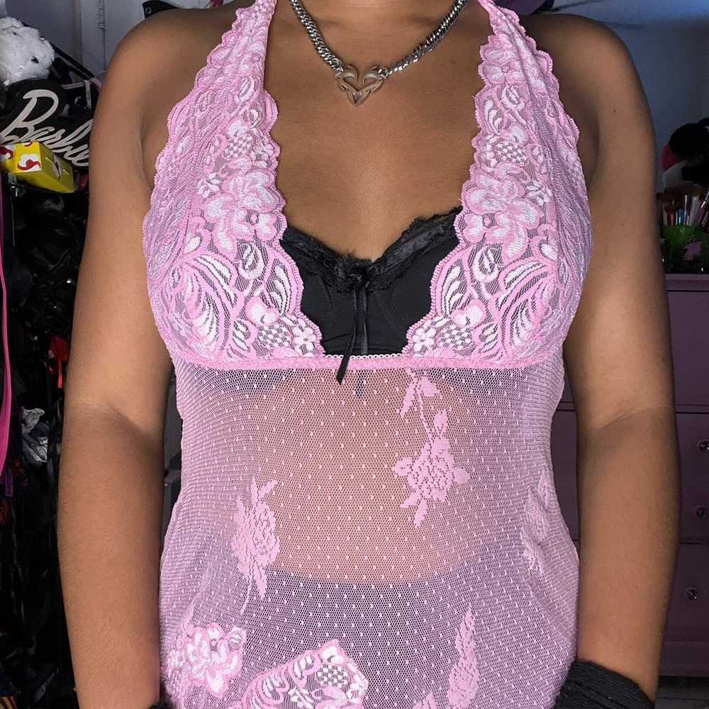 Baby Pink Slip Dress - image 2