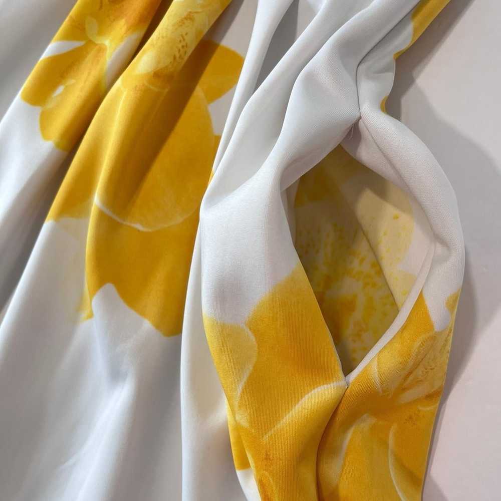 Calvin Klein Yellow Floral Sleeveless Pockets Ple… - image 5