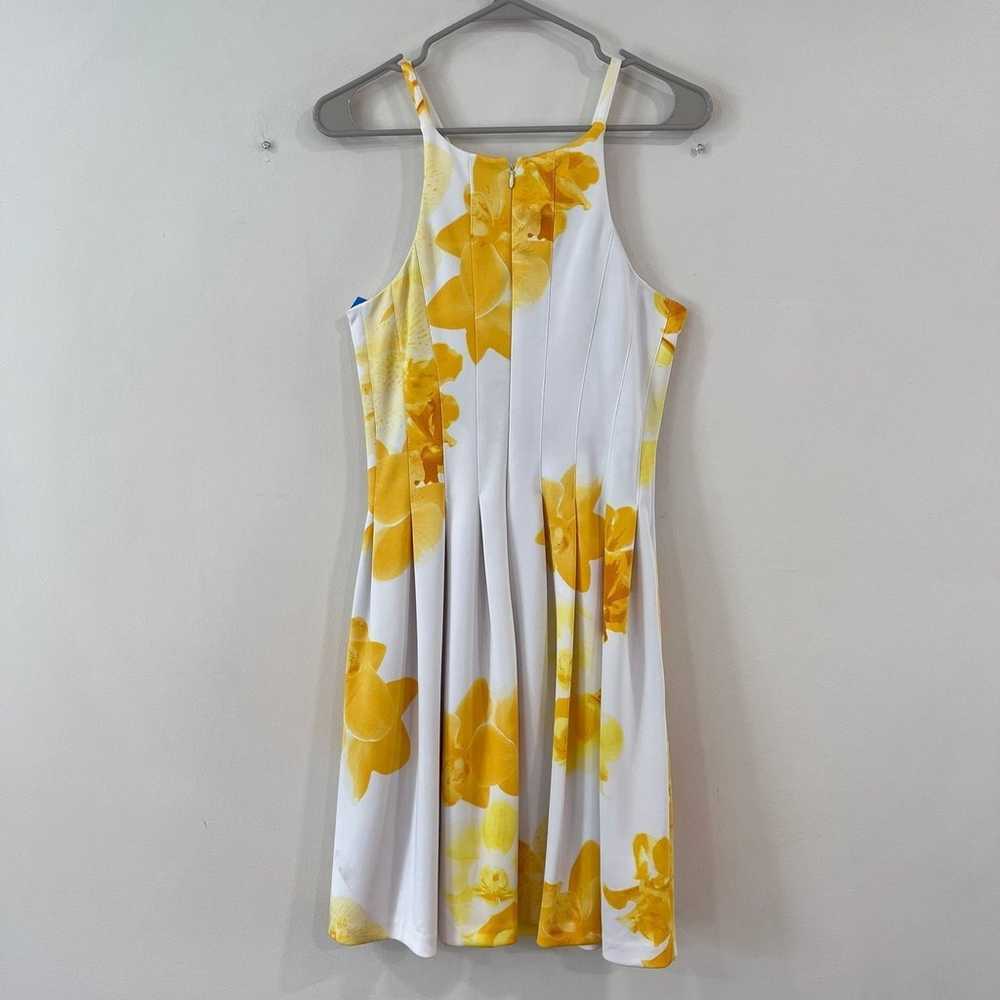 Calvin Klein Yellow Floral Sleeveless Pockets Ple… - image 6
