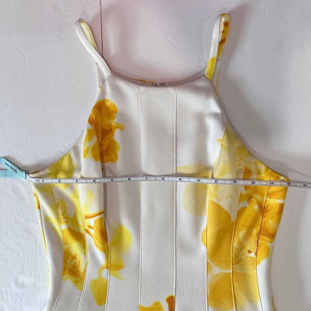Calvin Klein Yellow Floral Sleeveless Pockets Ple… - image 8