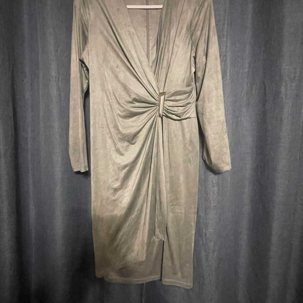 calvin klein faux wrap dress size 12 - image 3
