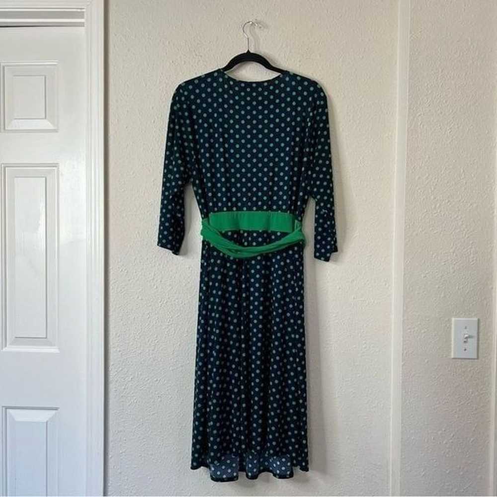 IGIGI Polka Dot V-Neck Wrap Dress Size 14/16 - image 6