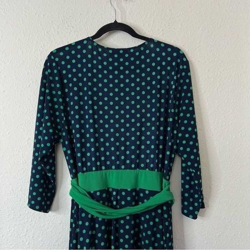 IGIGI Polka Dot V-Neck Wrap Dress Size 14/16 - image 7