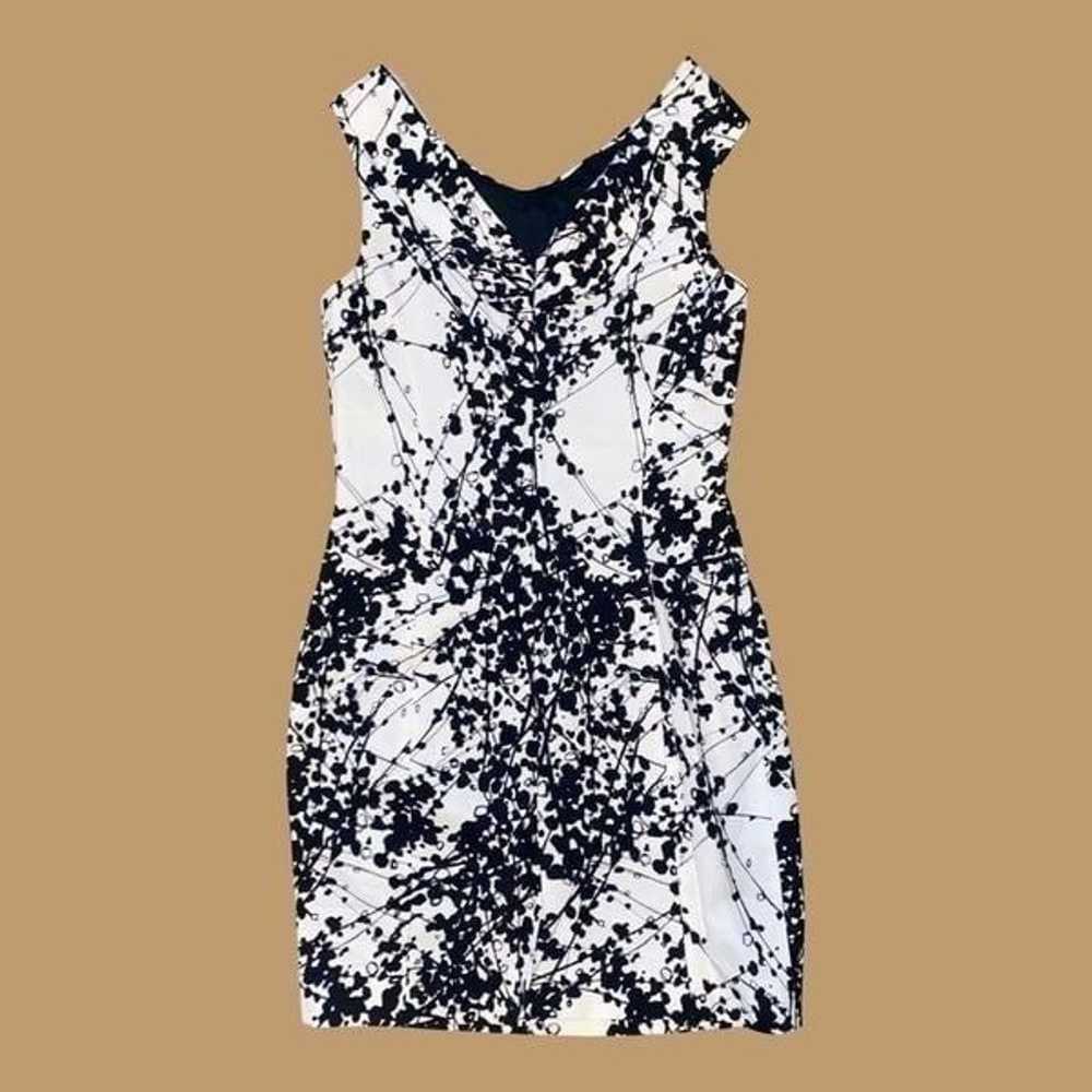 Sara Campbell Sleeveless Black White Sheath Dress… - image 4