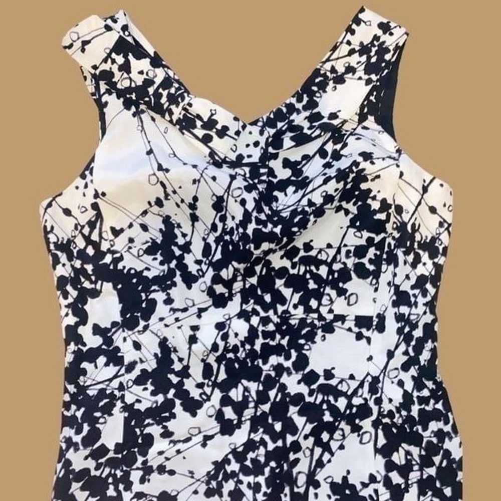 Sara Campbell Sleeveless Black White Sheath Dress… - image 5